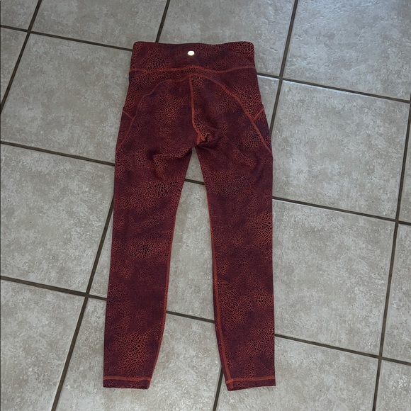 lululemon athletica Orange & navy Leggings - Picture 3 of 5